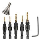 Deburring External Chamfering Tool Deburring Tool,5Pcs Electric Hand Drill