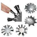 4x Easy Smile Line Trimmer Cutter French Nail Art Cutting Stencil Template