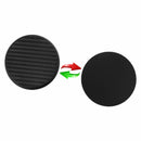 2Pcs Black Car Auto Water Cup Slot Non-Slip Carbon Fiber Look Mat Accessories