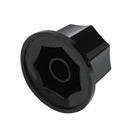 3pcs Plastic AMP Volume Tone Control Knobs for Electric Guitar Bass(Black) A