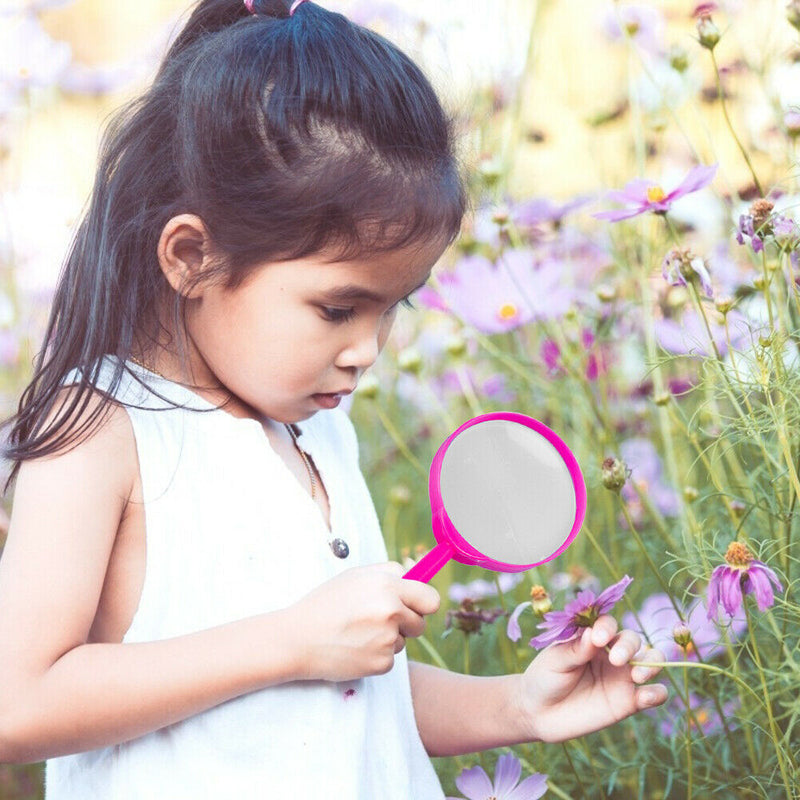 2pcs Kids Magnifier Reducing Lens Science Educational Toys Random Color