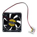 80mm DC 12V 2W 4 Pin Male to Female Adapter PC Computer Ventilator