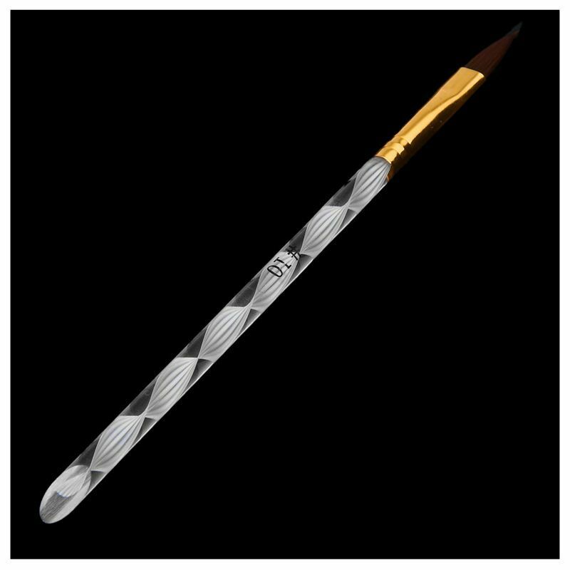 5pcs Acrylic Nail Art UV Gel Carving Pen Brush Liquid Powder DIY No. 2/4/6/ E5X7