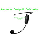 Wireless Microphone Headset Mic UHF Transmitter and Receiver USB Cable Adapter