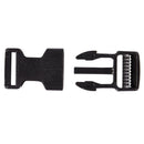 5 pcs Box Trailer Buckle Black Plastic 2.5mm Turnable Carabiner Hook E9C4