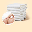 10PCS Cotton Cloth Baby Diapers Inserts Liners 3 Layers Reusable Newborn Nappy