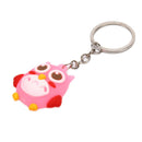 5pcs Cartoon Animal Cute Owl Silicone Kering Keychains Holder Key Chain GiftsS3C