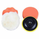 4x 4 inch Polishing Buffer Pad Kit Set Drill Adapter For Car Polisher