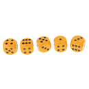 5Pcs 3cm D6 Six Sided Dice for   RPG MTG Gaming Toys Orange