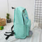4pcs/Set Women Canvas Backpack Teenage Girls Shoulder Schoolbag (Green)