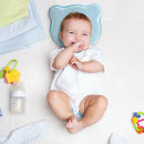 Newborn Baby Pillow Prevent Flat Head Nursing Pillow Sleep Support (Blue) A