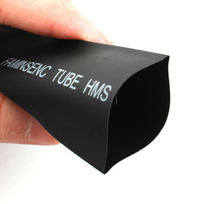 30mm 2:1 Black Polyolefin Insulation Heat Shrink Tubing 1M  V6H3