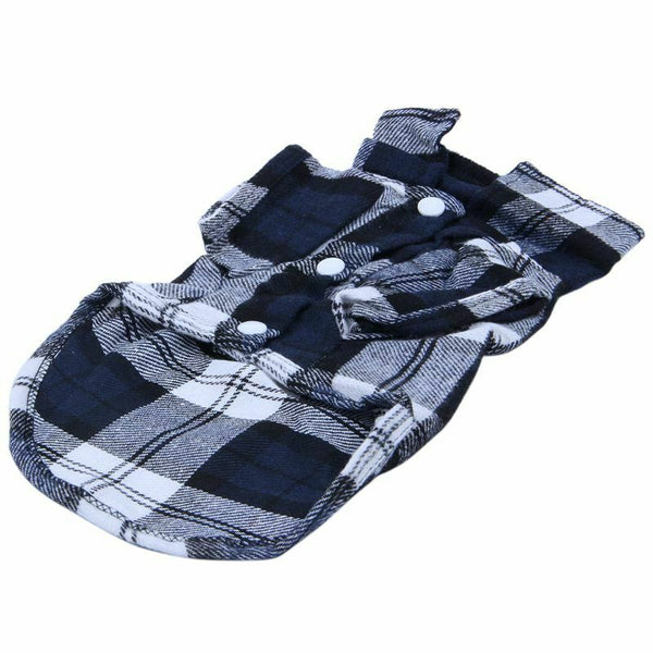 Smart Pet Costumes Dog Puppy Plaid T-Shirt Blouse Coats Jacket Clothing Swe