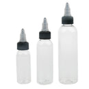 40Pcs Empty Plastic Squeeze Bottles with Twist Cap for Ink Liquid Painting Glue,