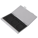 Aluminum Alloy Memory Card Storage Box Hard Case Supports Micro TF/MMC Card