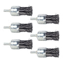 6pcs High Performance Knot Wire End Brush for Die Grinders or Drill, Brush Dia
