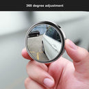 Wide Angle Adjustable Round Convex Car Rearview Blind Spot Mirror (White)