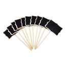 20x Wooden Blackboard Chalkboard with Stick Mini Message Boards