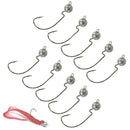 Head Fishing Hook Carbon Steel Soft Bait Lure Sea Fishhook Fishing Tackle A