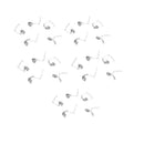 25Pcs Spinner Blades Smooth Spoons Rigs Spinners Spinnerbait Fishing Lures