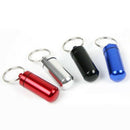 6pcs Waterproof Aluminum Pill Box Case Bottle Cache Drug Holder Keychain Co