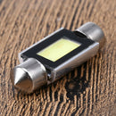 2 X White Xenon 36mm Car COB LED License Plate Light 6418 C5W 4W LED Bulbs A