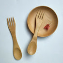 5Pcs/set Kids Creative Eco-friendly Bamboo Spork Spoon Fork Combo Newest Useful
