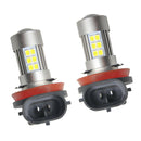 2X H11 H8 Super Bright White LED Bulbs 27SMD 21W Lamp For FogLight Headlight