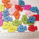 100Pcs Novelty Baby Buttons Cartoon   Shape Sewing Buttons for Clothes