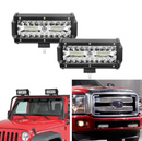 Universal 7" 120W LED Work Light Bar Spot Lamp for Off-Road ATV Tractor Truck