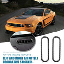 For Ford Mustang 09-13 Carbon Fiber Door A/C Air Vent Frame Cover Trim Stickers