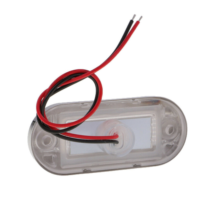 4pcs Waterproof 3 LED Oblong Oval Courtesy Light for Marine Boat RV Trailer