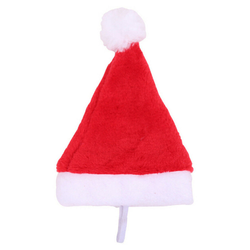 Christmas pet santa hat small puppy cat dog xmas holiday costume ornaments B Cy
