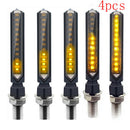 4x Universal Motorcycle LED Turn Signals Indicator Light Warning Lamp Yel OZ