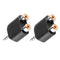 2pcs 3.5mm 1/8 TRS Male to 2 RCA Female Y Splitter Stereo Adapter Converter