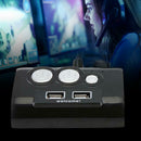 On/off Reset Button Double Switch USB 2.0 Interface Audio Ports for PC Computer