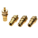 4pcs Universal Brass Off Road Automatic Tire Pressure Deflators 6-30PSI