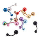 12 Pcs Nipple Ring Pins Navel Belly Button 8mm Rings Body Piercing Jewelry