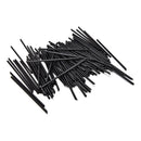 100X Black Plastic Mini Cocktail Straws For Celebration Drinks Party Supplies 0H