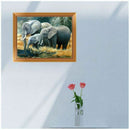 DIY 5D Diamond Embroidery three Elephant Painting Cross Stitch Art Craft Ho