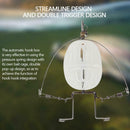 Outdoor Fishing Feeder Automatic Tackle Launcher Trap Spring Cage Hooks Pretty