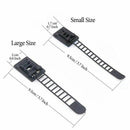 50Pcs 2 Sizes Adjustable Self-Adhesive Nylon Cable Straps Cable Ties Cord C