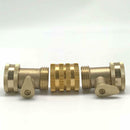 2 Pack 3/4-Inch Garden Hose Tap Connector Brass Garden Hosepipe Tap Connect HEE