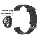 Silicone Adjustable 18mm Watchband Wrist Strap for Ticwacth C2 (Grey) A