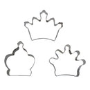 3 Princess Crown King Queen Party Cookie Cutter Cake Biscuit Baking Tool Mold JR