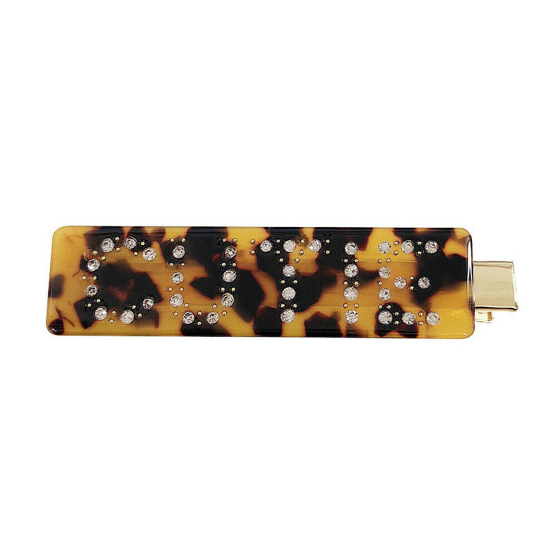 Women Girl Fashion Rhinestone Leopard Hairpin Barrette Hair Slide Clip headwear