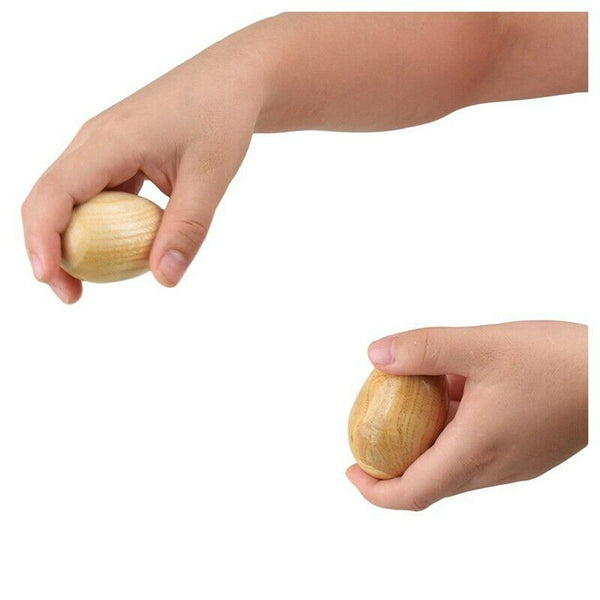 Musical Percussion Instruments Wooden Egg Shakers Rhythm Rattle for Baby Ki