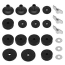 21 Pieces Replacement Accessories Cymbal Stand Sleeves Cymbal Felts With Wa D8E5