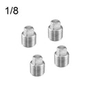 4x 1/8 in Pipe Boat Marine Stainless Replacement Transom Garboard Drain Plug
