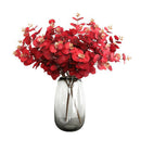 19inch Artificial Eucalyptus Leaves Branch Silk Leaves Green Wedding Decor Red